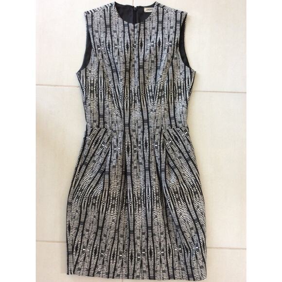 L'Agence Bodycon Mini Dress Multicolor Print V Neck - Picture 1 of 10